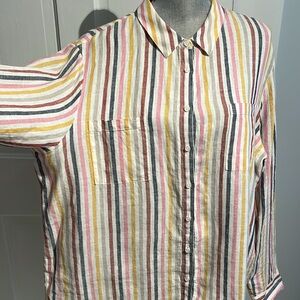 BODEN STRIPED LINEN SHIRT